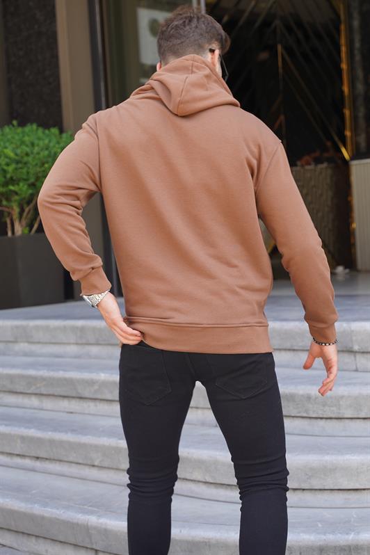MDX Brown Hooded Embroidered Men's Sweatshirt 6145 - Iserlohn