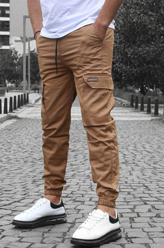 MDX Brown Cargo Pocket Jogger Pants 5437 - Ossining