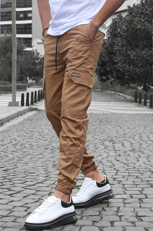 MDX Brown Cargo Pocket Jogger Pants 5437 - Ossining