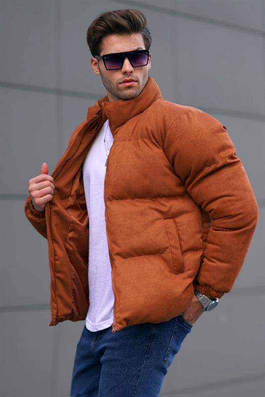 MDX Brown Nubuck Men's Puffer Jacket 6802 - North Bethesda