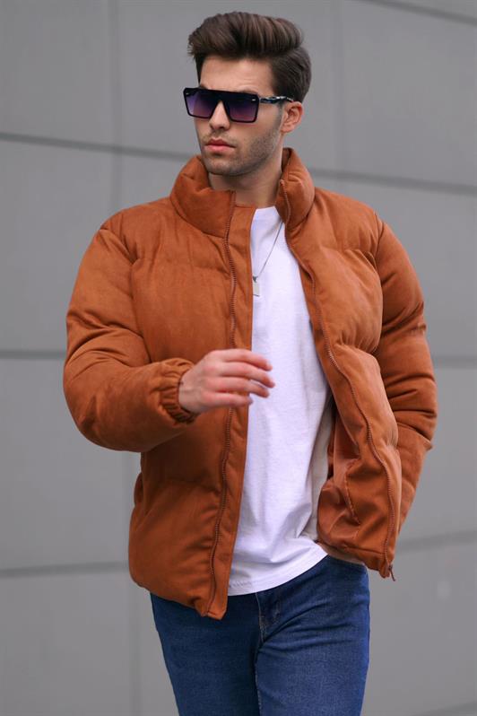MDX Brown Nubuck Men's Puffer Jacket 6802 - North Bethesda