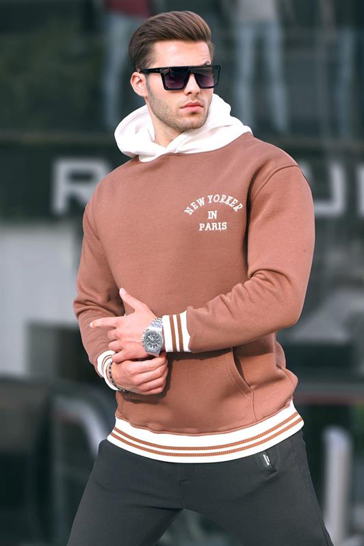 MDX Brown Oversized Hooded Sweatshirt 6139 - Istres