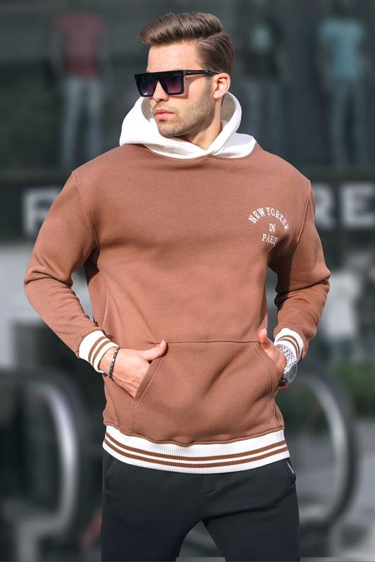 MDX Brown Oversized Hooded Sweatshirt 6139 - Istres