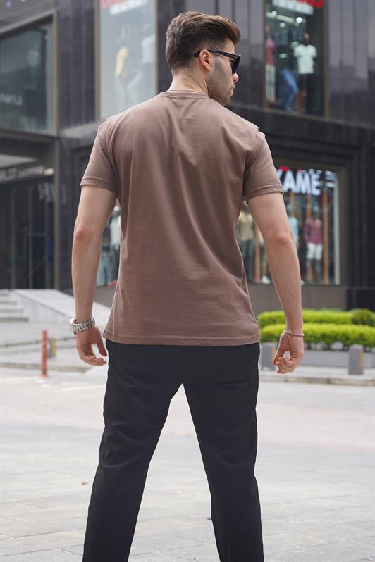 MDX Brown Regular Fit Basic Men's T-Shirt 6131 - Pylaía
