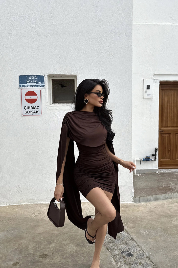 Eyy Women Brown Molly Mini Dress - Port Charlotte