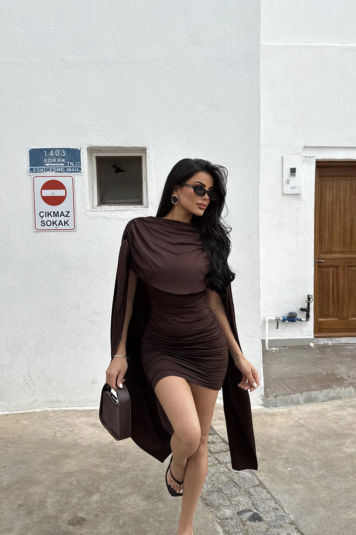 Eyy Women Brown Molly Mini Dress - Port Charlotte