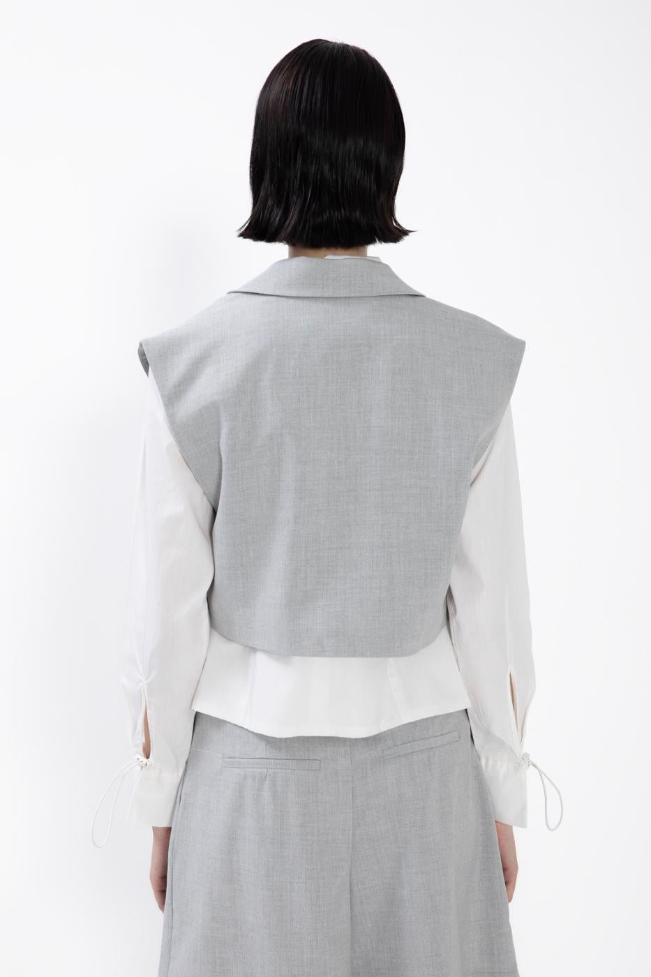 BSL Women Capped Crop Vest - Nancy