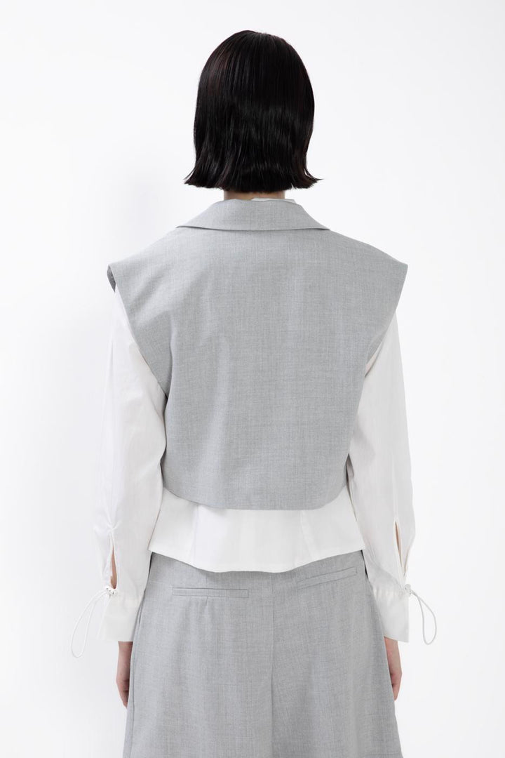 BSL Women Capped Crop Vest - Nancy