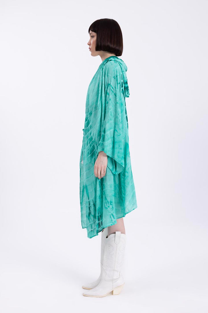 BSL Women Hooded midi kimono - Empoli