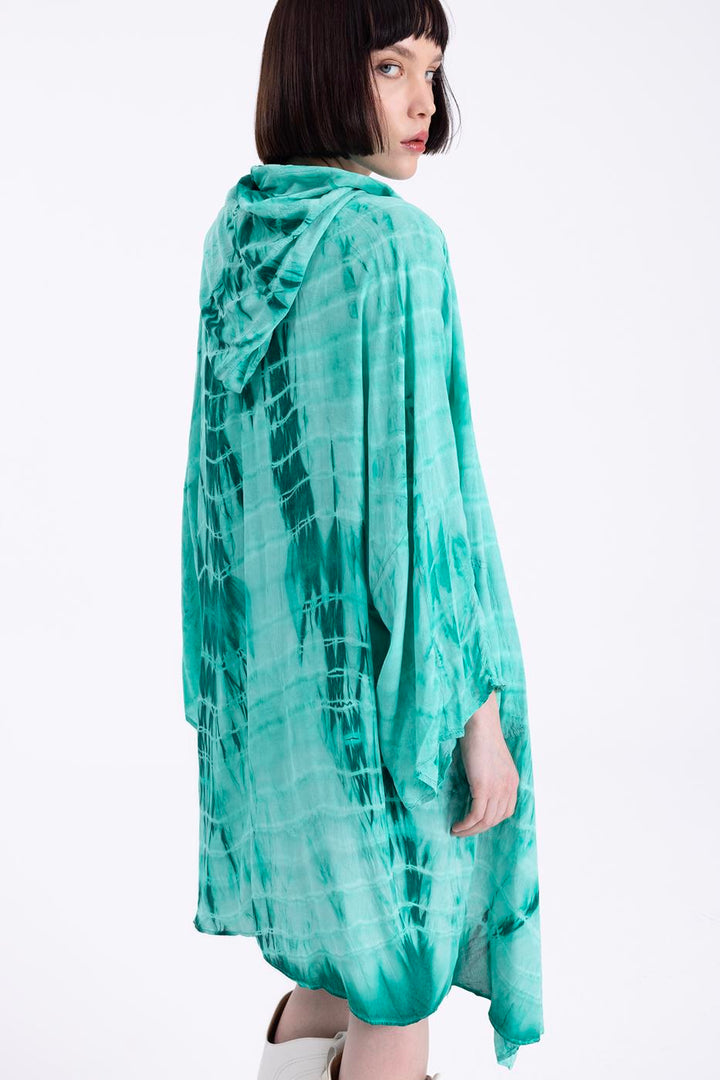 BSL Women Hooded midi kimono - Empoli