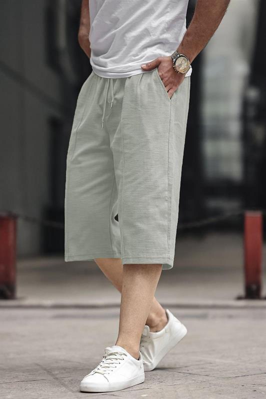 MDX Unripe Green Men's Linen Capri Shorts 6538 - McMinnville