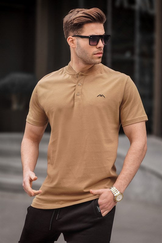 MDX Cappuccino Color V-Neck Men's T-Shirt 6067 - Bradford