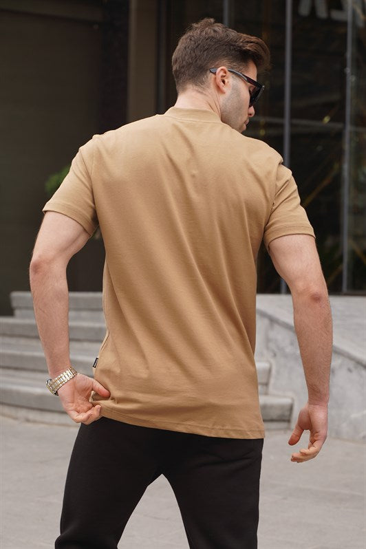 MDX Cappuccino Color V-Neck Men's T-Shirt 6067 - Bradford