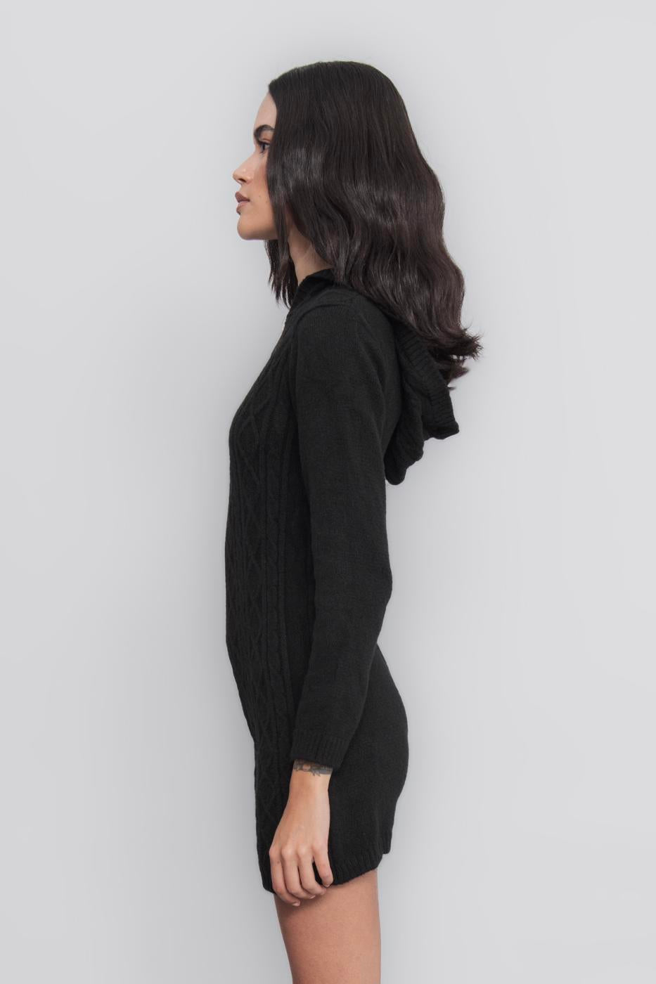 BSL Women Hooded Knit Mini Romper - Estepona