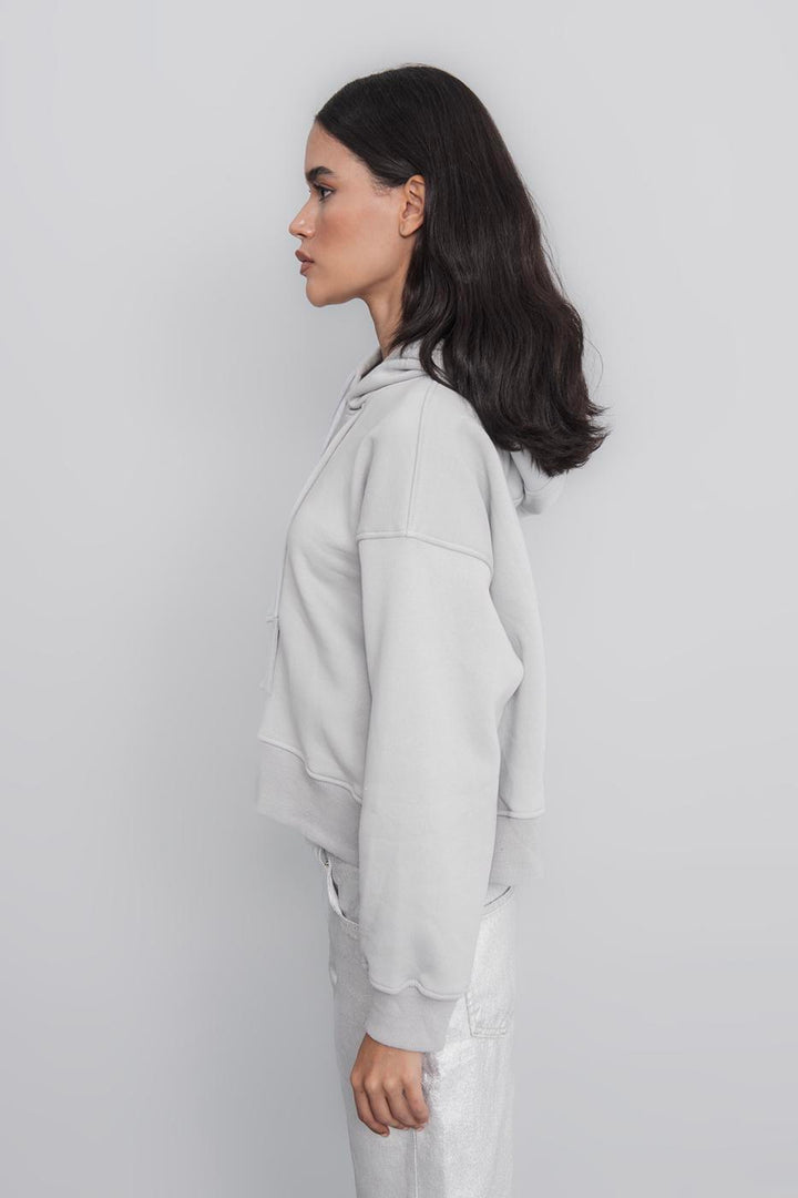 BSL Women Hooded Embroided Fleece Sweatshirt - Joué-lés-Tours