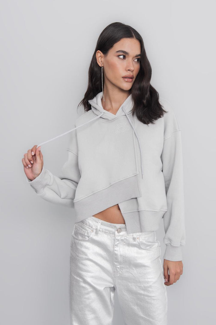 BSL Women Hooded Embroided Fleece Sweatshirt - Joué-lés-Tours
