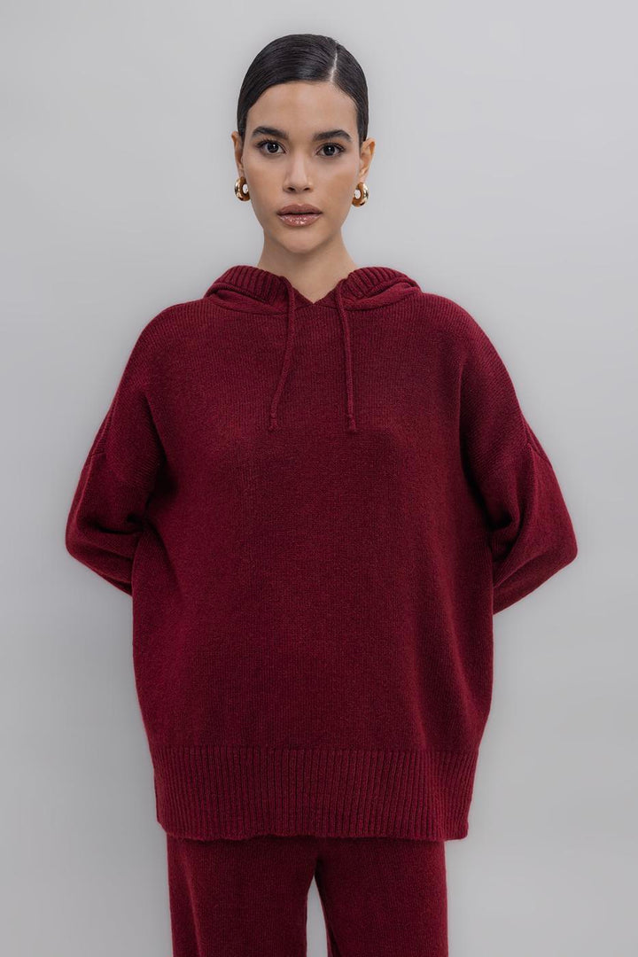 BSL Women Hooded Long Knit Pullover - Chapel Hill