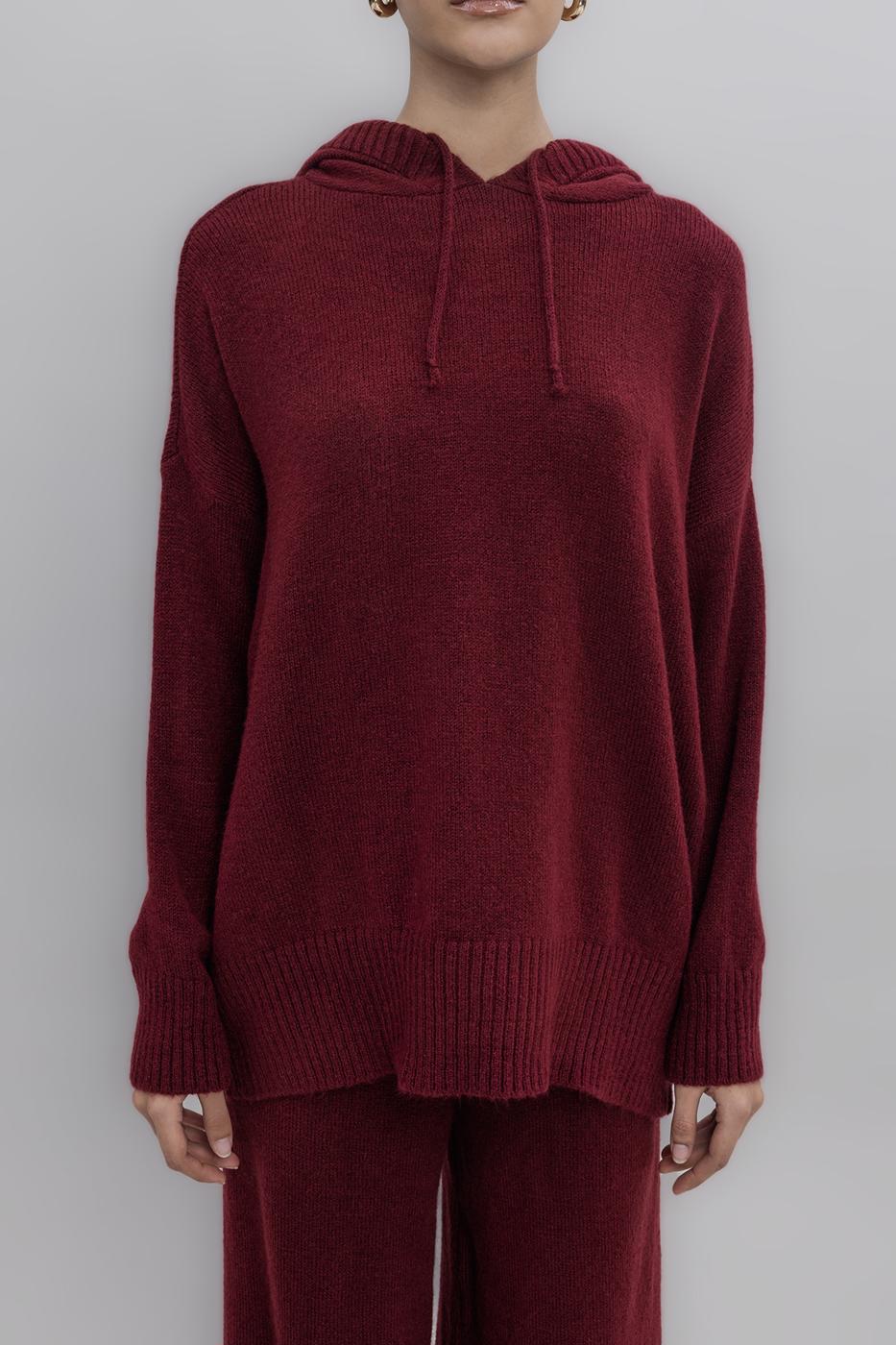 BSL Women Hooded Long Knit Pullover - Chapel Hill