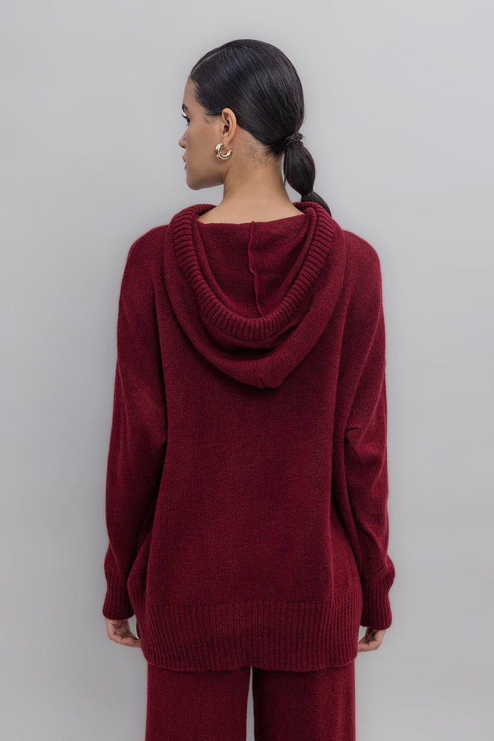 BSL Women Hooded Long Knit Pullover - Chapel Hill