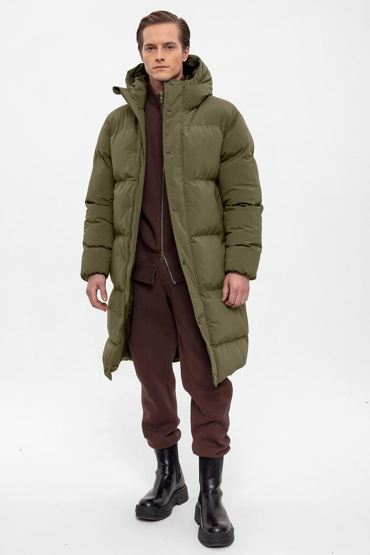 ANT Hooded Long Puffer Jacket - Rozzano