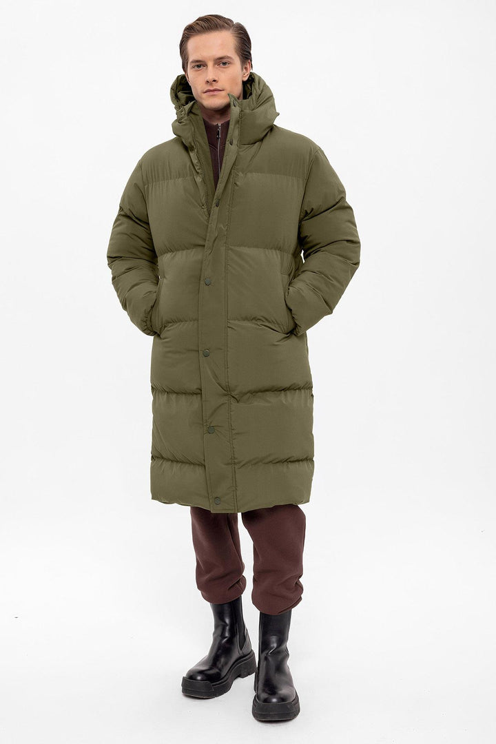 ANT Hooded Long Puffer Jacket - Rozzano
