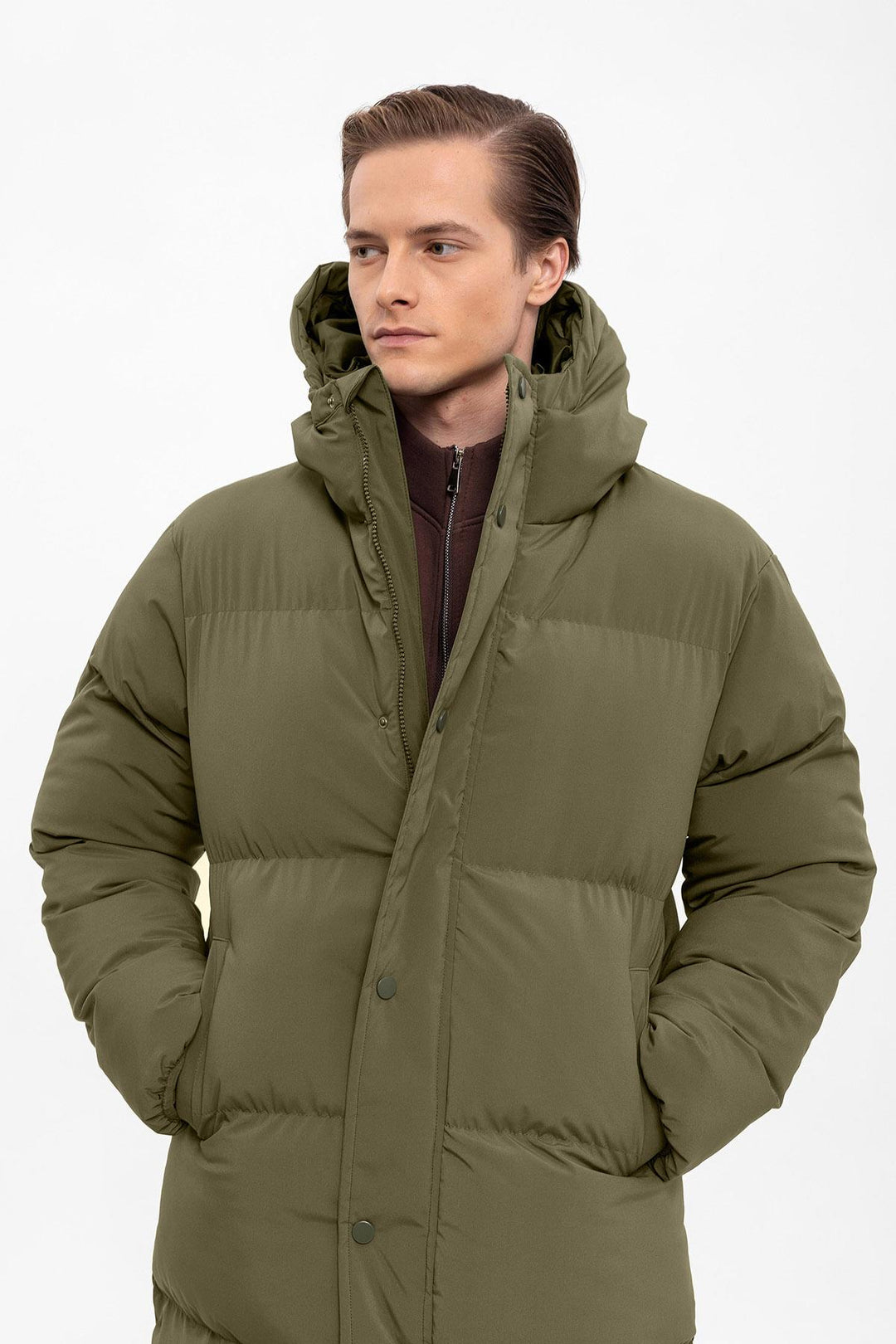 ANT Hooded Long Puffer Jacket - Rozzano