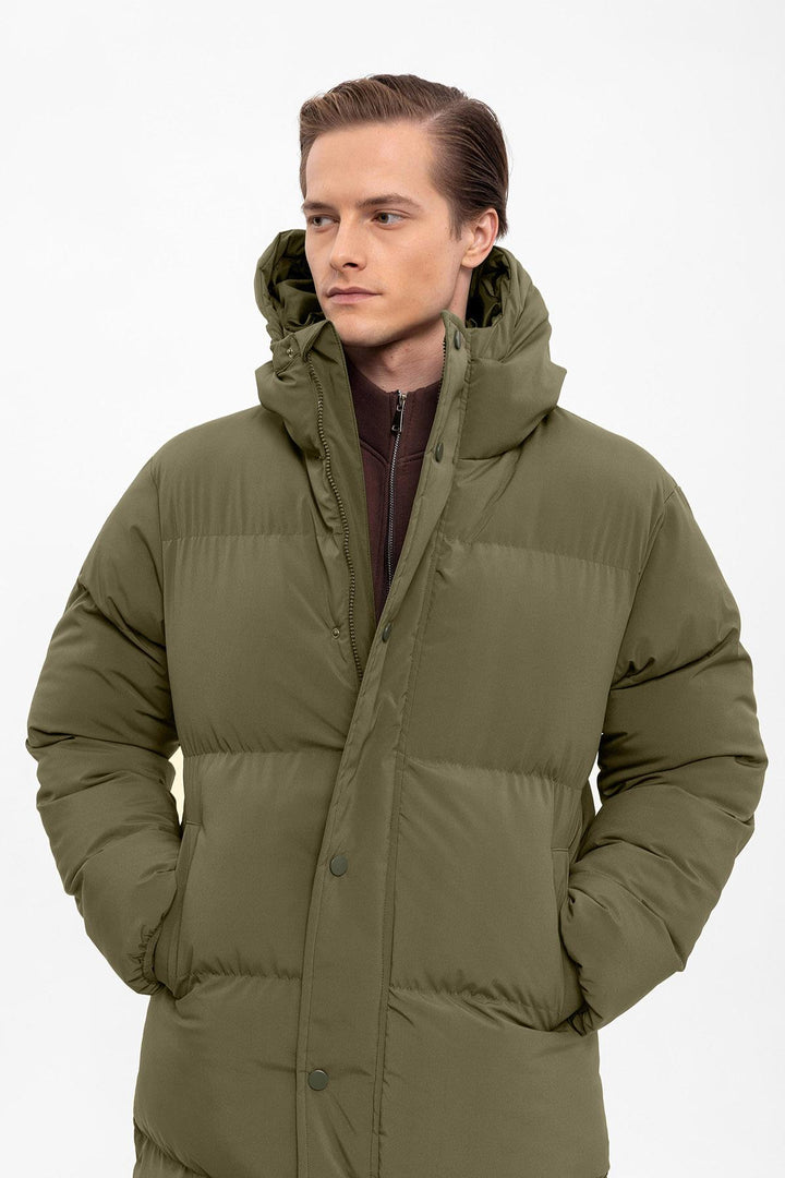 ANT Hooded Long Puffer Jacket - Rozzano