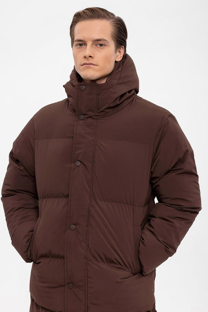 ANT Hooded Long Puffer Jacket - South Jordan