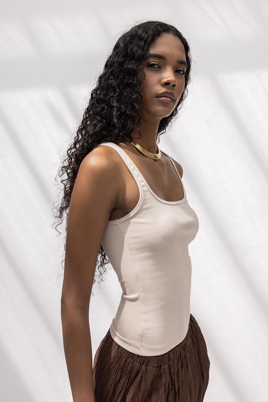 BSL Women Square Neck Tank Top - Old Bridge