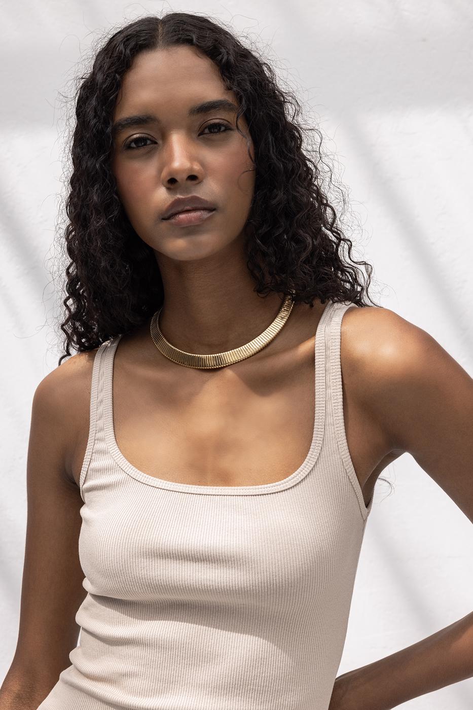 BSL Women Square Neck Tank Top - Old Bridge