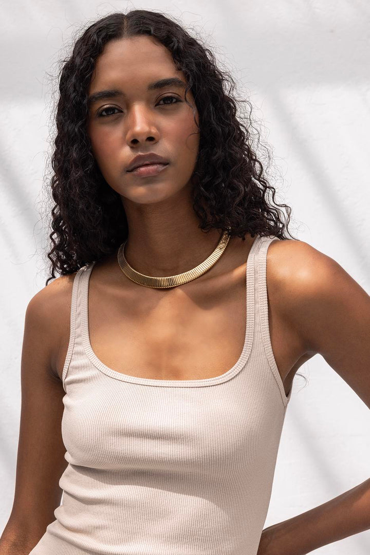 BSL Women Square Neck Tank Top - Old Bridge