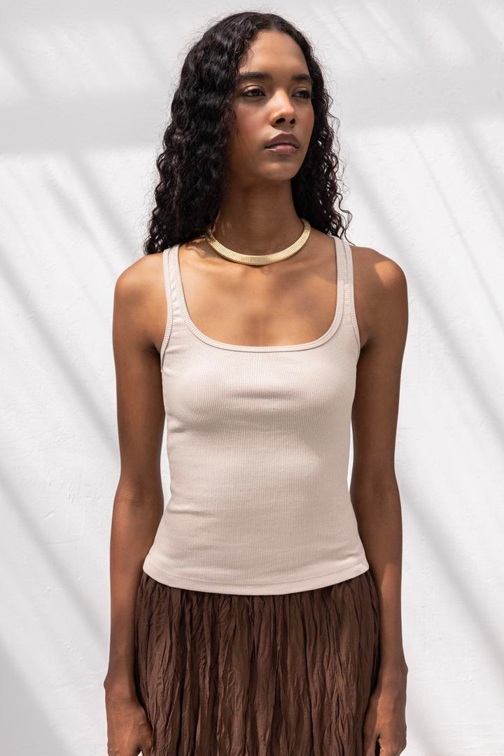 BSL Women Square Neck Tank Top - Old Bridge