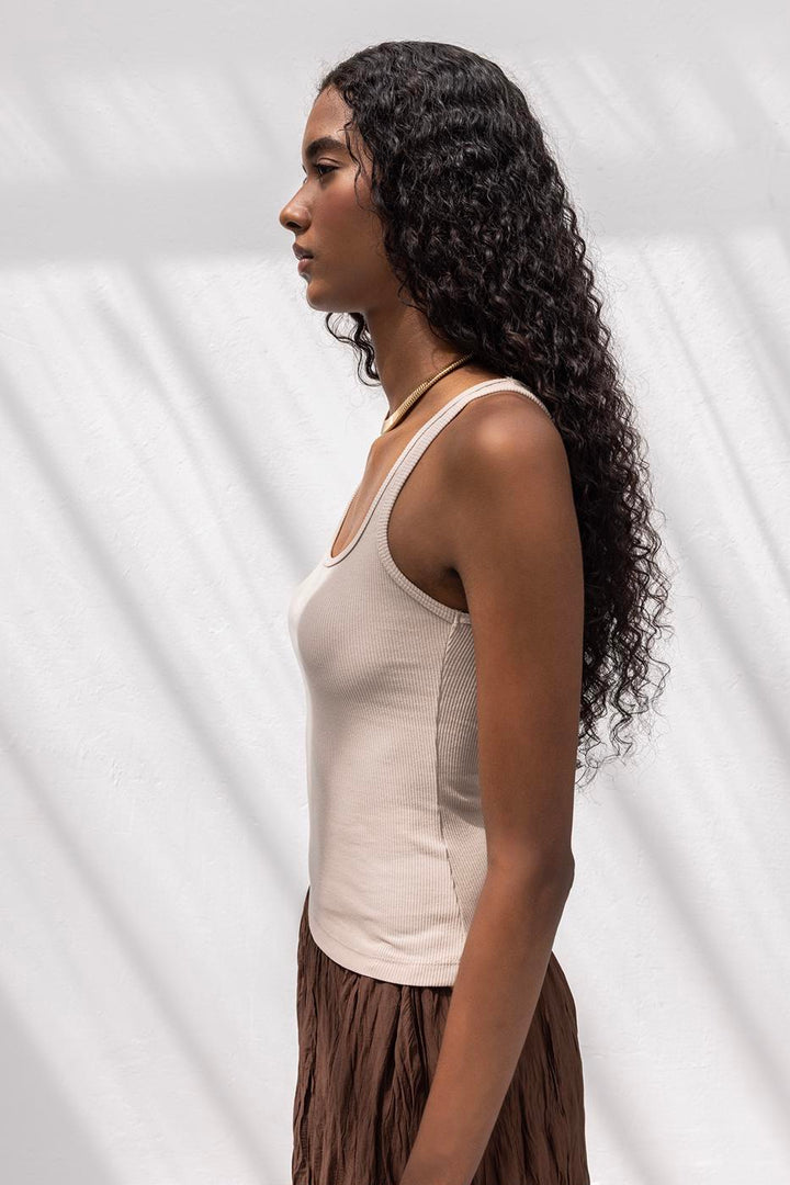 BSL Women Square Neck Tank Top - Old Bridge