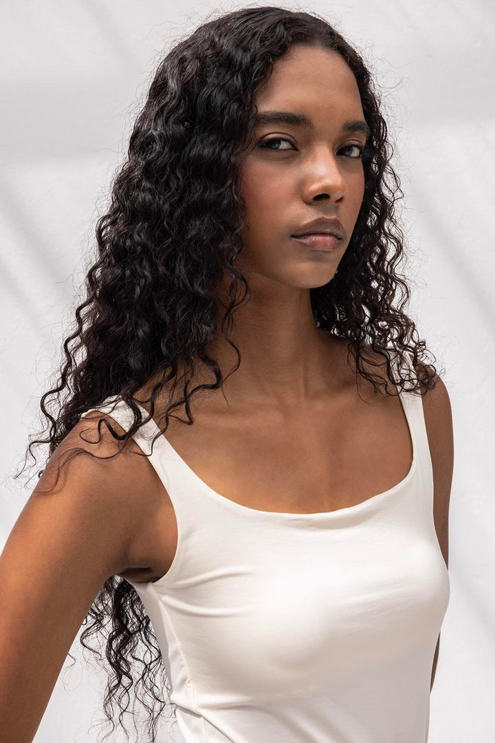 BSL Women Square Neck Tank Top - Alcamo