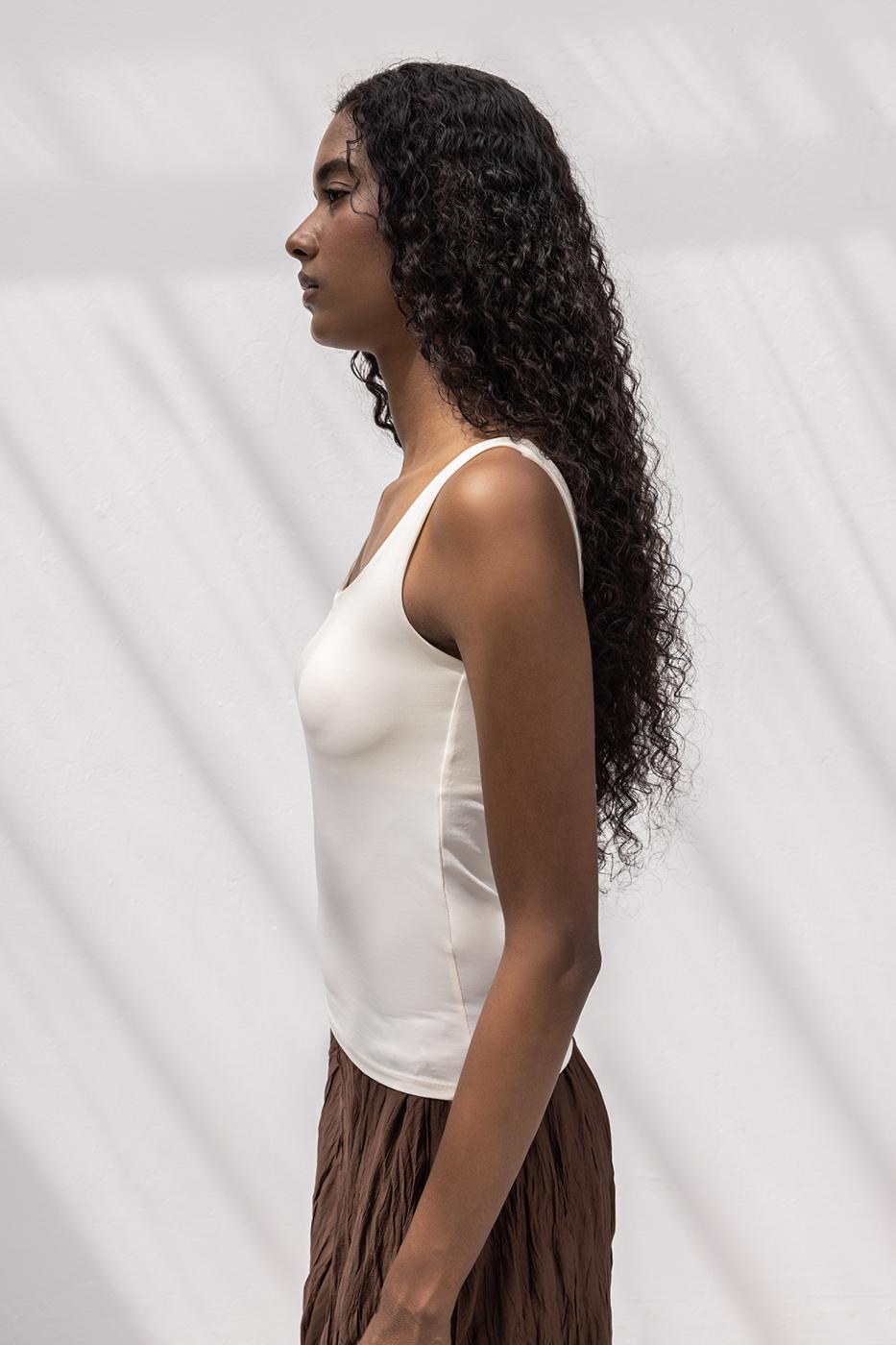 BSL Women Square Neck Tank Top - Alcamo