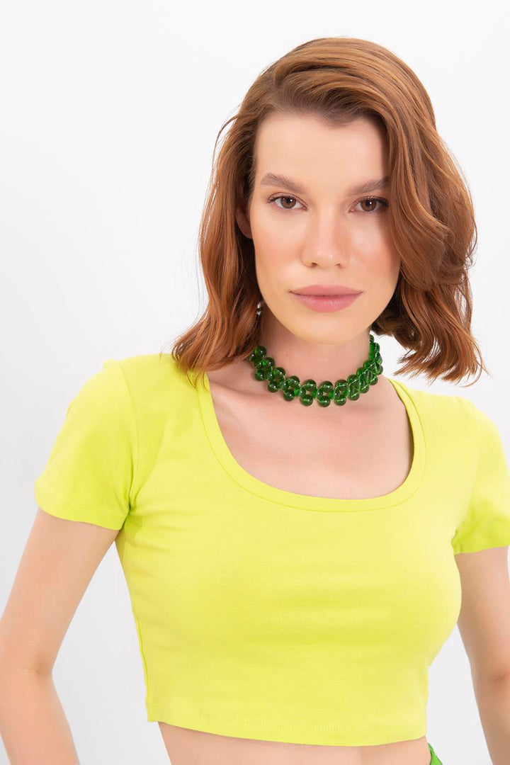 BSL Women Square Neck Crop Top - Columbus