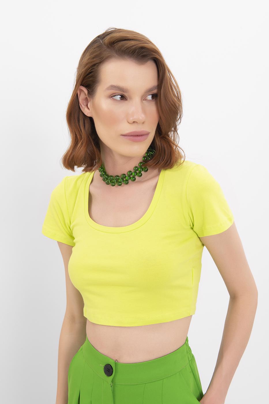 BSL Women Square Neck Crop Top - Columbus