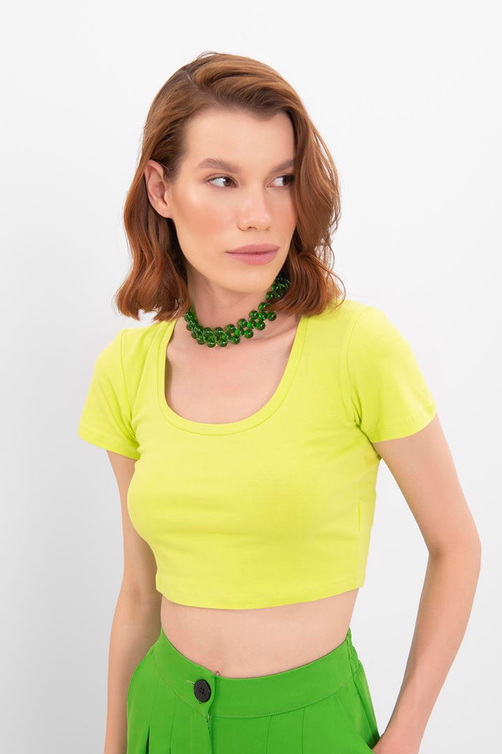BSL Women Square Neck Crop Top - Columbus
