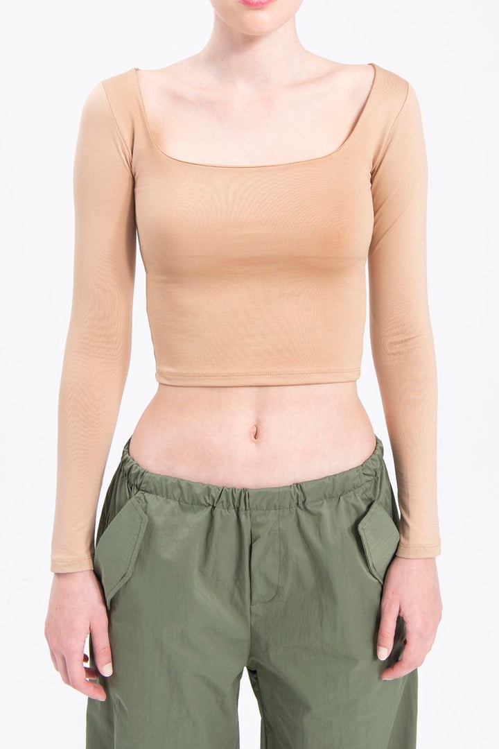 BSL Women Square neck top - Meadow Woods