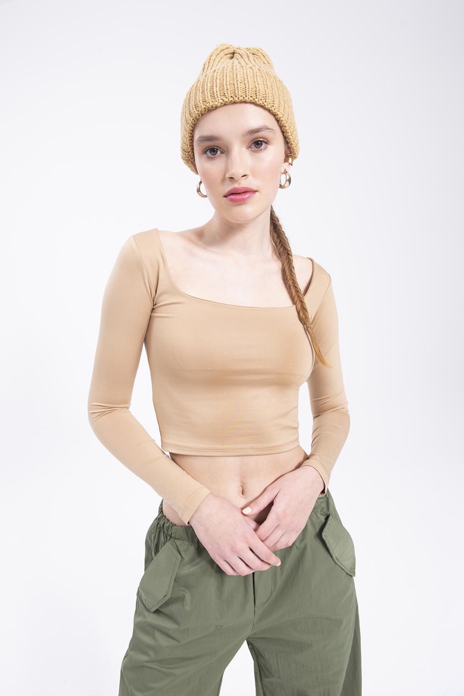 BSL Women Square neck top - Meadow Woods