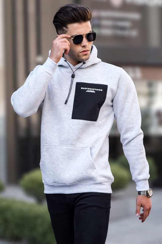MDX Caramel Printed Hooded Sweatshirt 6004 - Bucharest