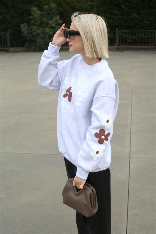 MDX Carmelange Bicycle Neck Printed Sweatshirt MG1572 - Lochau