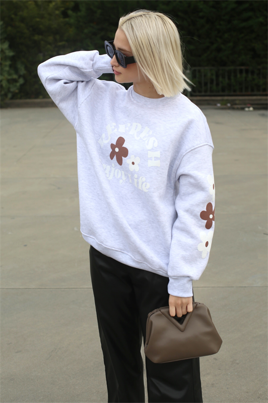 MDX Carmelange Bicycle Neck Printed Sweatshirt MG1572 - Lochau