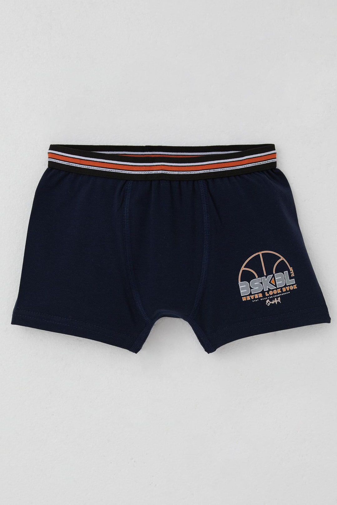 BRE Katamino Boy's Tank Top and Boxer Set Basketball Themed Printed 14 Years, Navy Blue - Bellevue