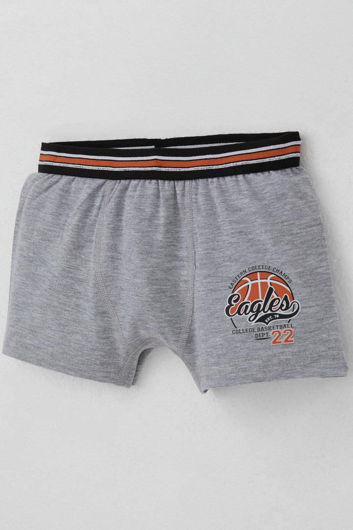 BRE Katamino Boys' Tank Top Boxer Set Motivation Themed 12 Years, Grey Melange - Umán