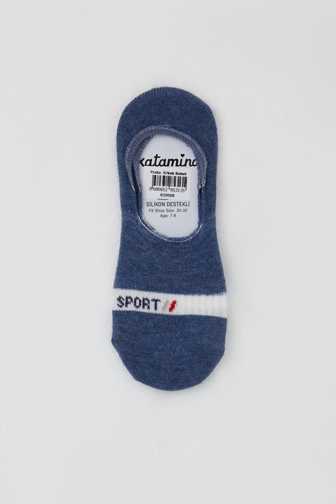BRE Katamino Erkek Çocuk Babet Çorap Sport Yazı Baskılı 74 Yaş, Koyu Mavi - San Mateo