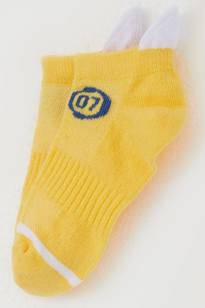 BRE Katamino Erkek Çocuk Patik Çorap Rakam Baskılı 54 Yaş, Sarı - Stouffville