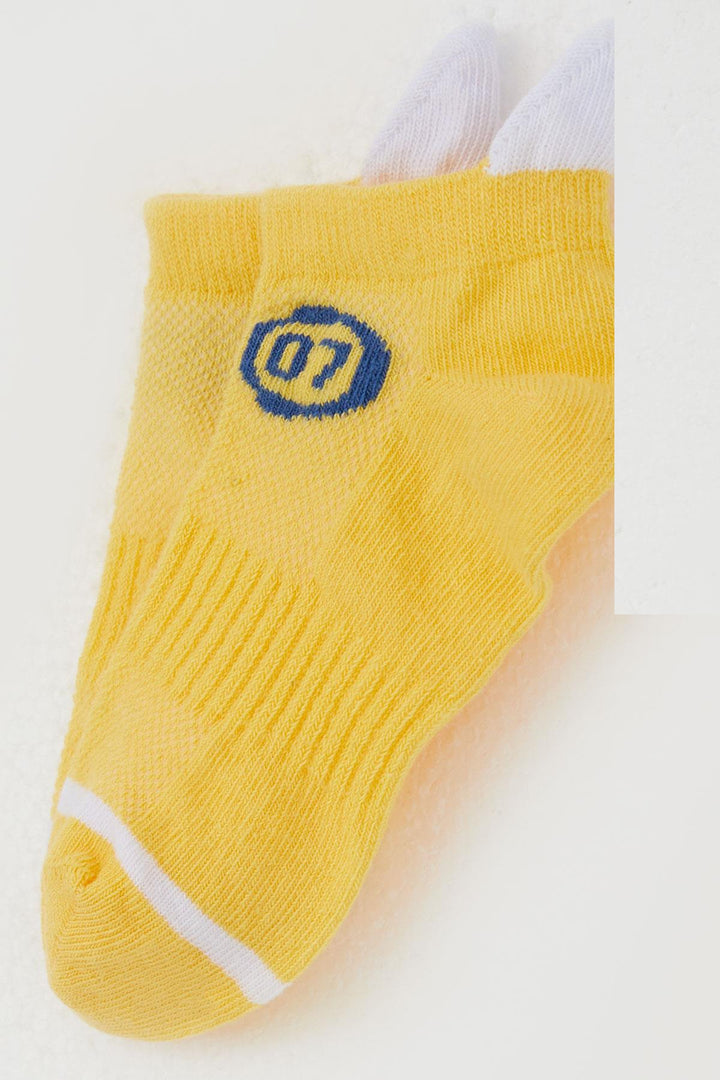 BRE Katamino Erkek Çocuk Patik Çorap Rakam Baskılı 54 Yaş, Sarı - Stouffville