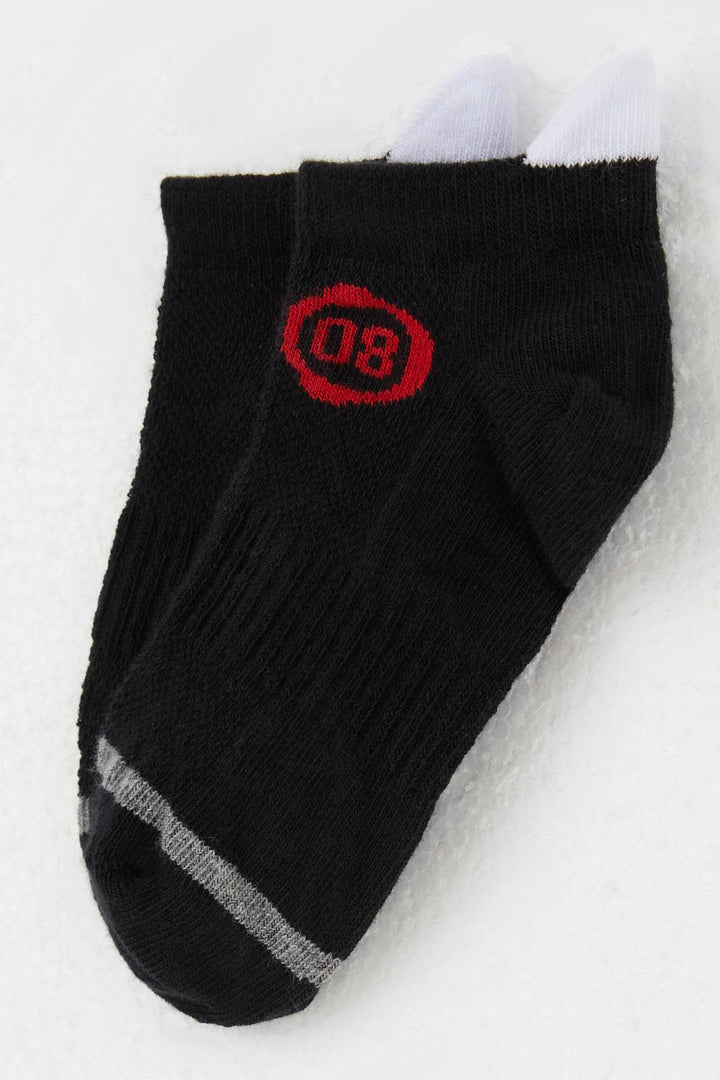 BRE Katamino Boy's Socks with Number Print 54 Years, Black - Besançon