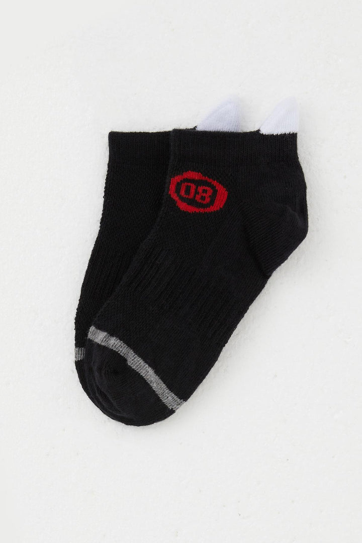BRE Katamino Boy's Socks with Number Print 54 Years, Black - Besançon